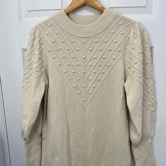 French Connection Cream Sweater Dress - Picture 1 of 6
